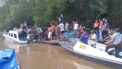 Speedboat Tabrakan di Perairan Tanah Merah Inhil, Seorang Warga Tewas